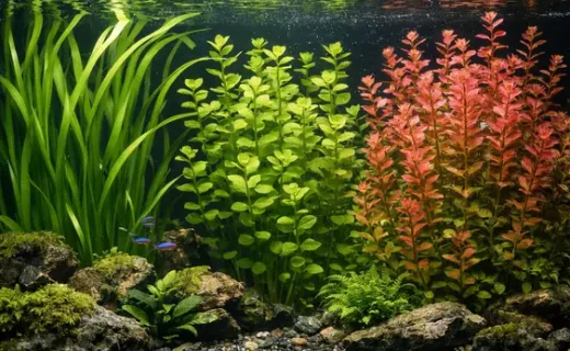 Aquarium Background Plants Vallisneria, Bacopa, Rotala