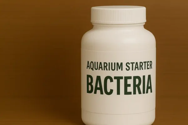 Aquarium starter bacteria bottle for cycling a new freshwater tank