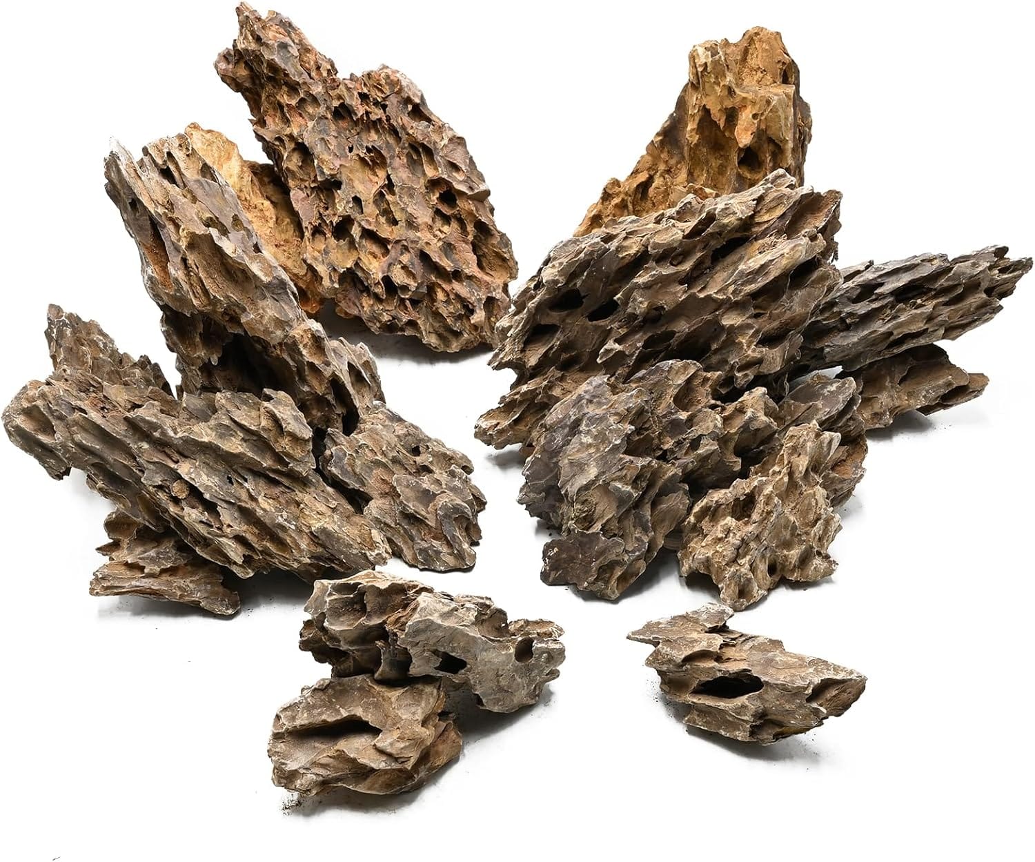Natural Dragon Stone 9 kg (5–20 cm) – Aquascaping Rock Set