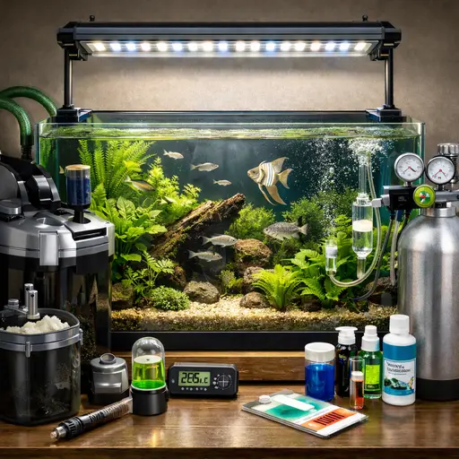 Aquarium Equipment Guide: Complete Setup for Lighting, Filtration, CO₂ & Structural Safety