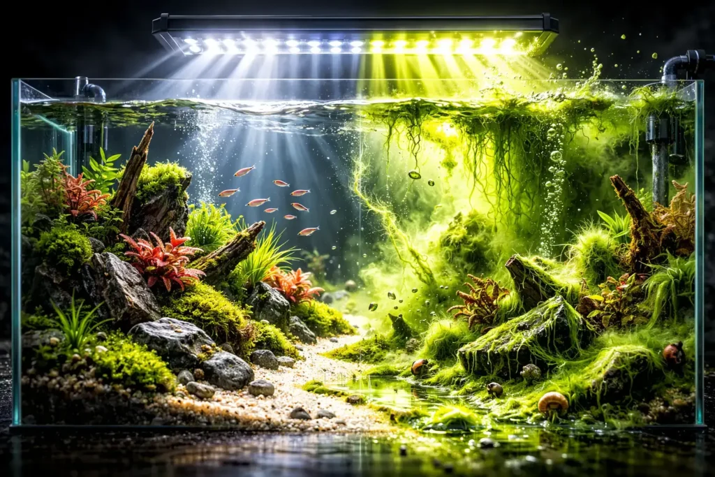 Aquarium Lighting Mistakes That Cause Algae