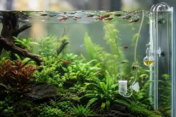 Fish on surface because of too much CO2